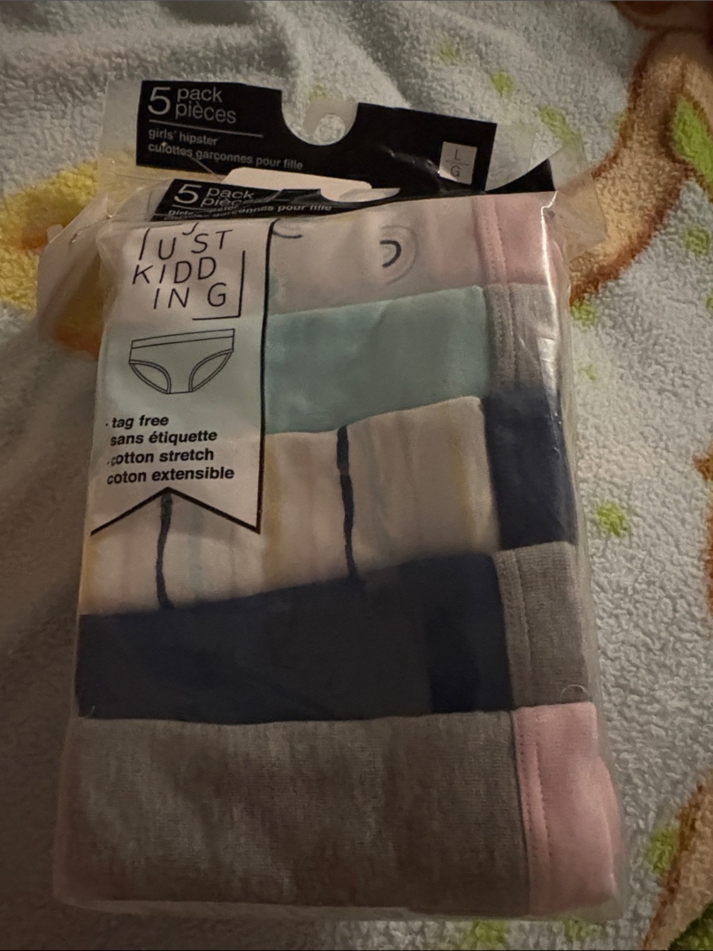 Girls' Hipster Underwear Pack - Pastel Mix